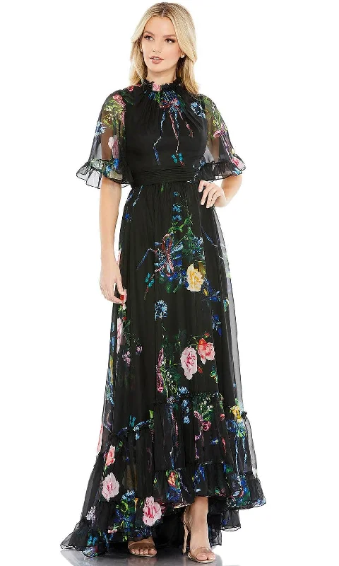 Prom dresses with illusion necklines and crystal embellishments for a formal affairMac Duggal 68230 - High-Neck Floral Formal Dress Prom dresses with illusion necklines and crystal embellishments for a formal affairMac Duggal 68230 - High-Neck Floral Formal Dress