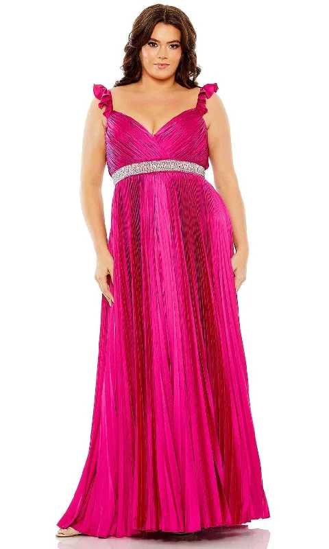 Formal dresses with wrap - around styles and beaded belts for a customized fitMac Duggal 77004 - Pleated Satin Gown Formal dresses with wrap - around styles and beaded belts for a customized fitMac Duggal 77004 - Pleated Satin Gown