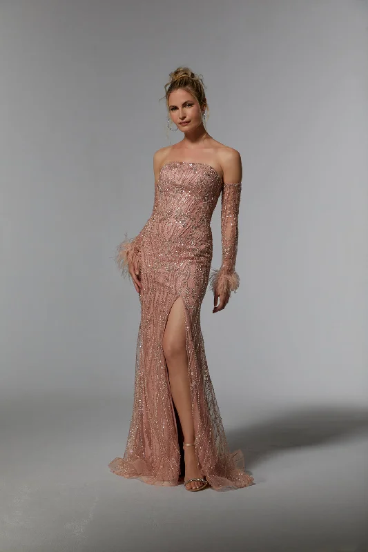 Bodycon dress for a DIY - customized styleMGNY Madeline Gardner New York 72934 Long Formal Dress with Detachable Sleeves Bodycon dress for a DIY - customized styleMGNY Madeline Gardner New York 72934 Long Formal Dress with Detachable Sleeves