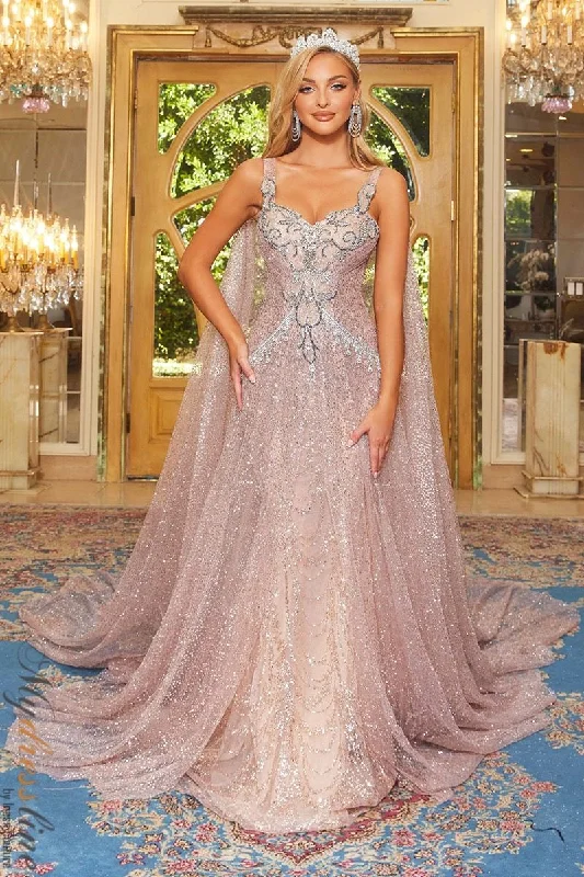 Long - sleeved formal dresses in velvet for a winter formal eventPortia & Scarlett PS22968 Long - sleeved formal dresses in velvet for a winter formal eventPortia & Scarlett PS22968
