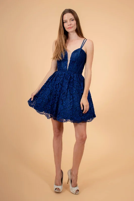 Cocktail dresses with a wrap - around style and a belted waistShort Spaghetti Strap Homecoming Lace Cocktail Dress Cocktail dresses with a wrap - around style and a belted waistShort Spaghetti Strap Homecoming Lace Cocktail Dress
