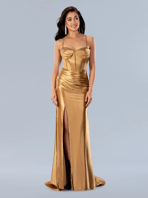 Stella Couture 24108 Prom Pleated Long Formal Dress