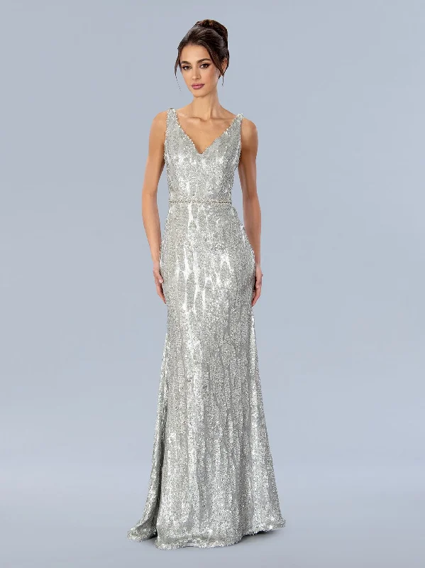 Stella Couture 24321 Long Formal Sequin Prom Dress