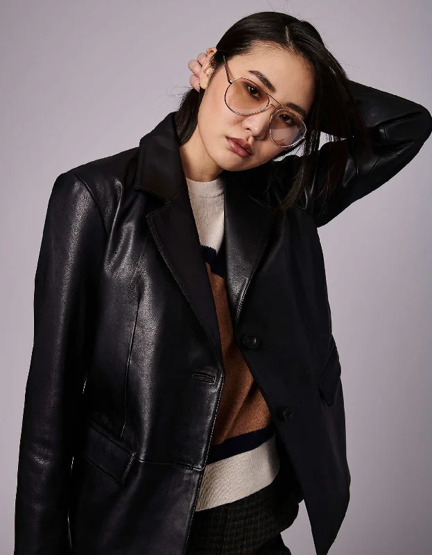 Plus size women's wool blend coats for a warm and stylish winterStudio Genuine Leather Jacket Plus size women's wool blend coats for a warm and stylish winterStudio Genuine Leather Jacket