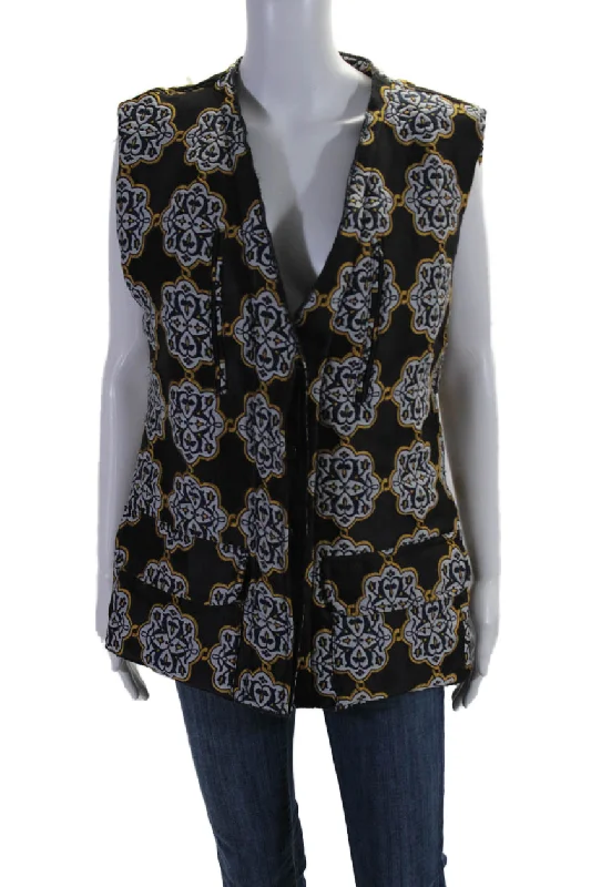 Petite women's wool blend coats with a tailored fit for a flattering silhouetteTer Et Bantine Womens Button Down Vest Jacket Black Multi Colored Petite women's wool blend coats with a tailored fit for a flattering silhouetteTer Et Bantine Womens Button Down Vest Jacket Black Multi Colored