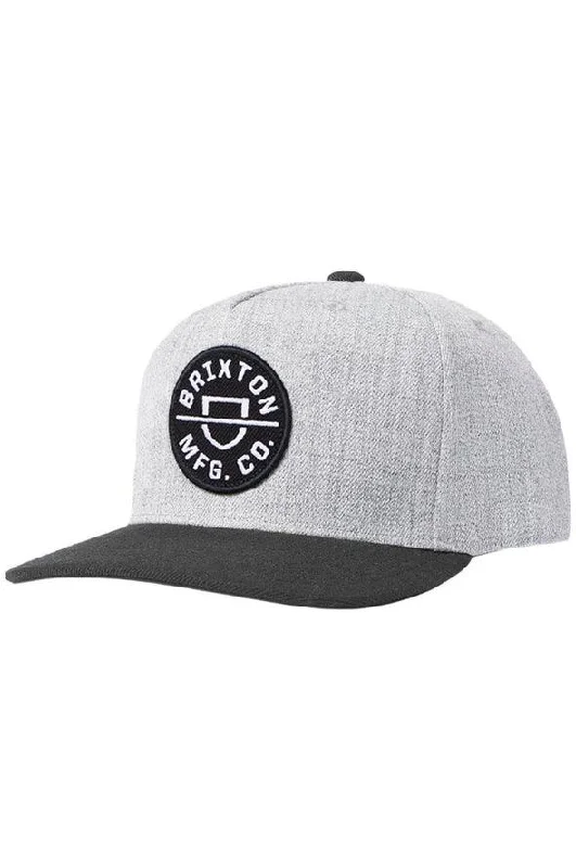 Lightweight Women Long Sleeve Top for Spring and AutumnCrest C MP Snapback // Heather Grey & Black Lightweight Women Long Sleeve Top for Spring and AutumnCrest C MP Snapback // Heather Grey & Black