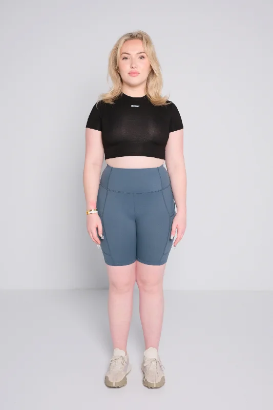 Linen Women Shorts for Breathable Comfort in Hot WeatherDarling Biker Shorts - Rain