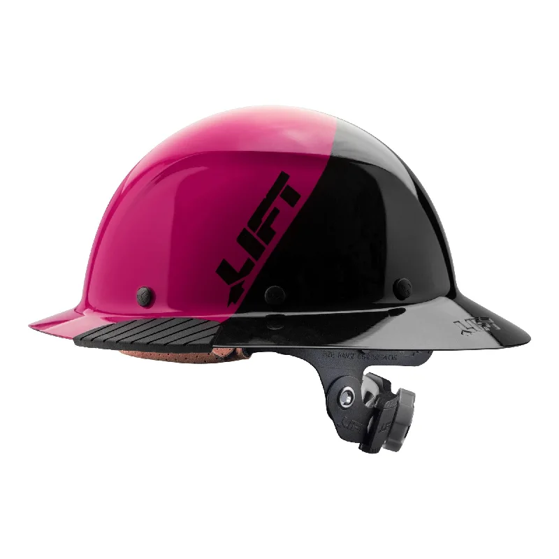 Metallic Accent Women Long Sleeve Top for a Glamorous LookDAX FIFTY50 Fiber Hardhat - Pink / Black Metallic Accent Women Long Sleeve Top for a Glamorous LookDAX FIFTY50 Fiber Hardhat - Pink / Black