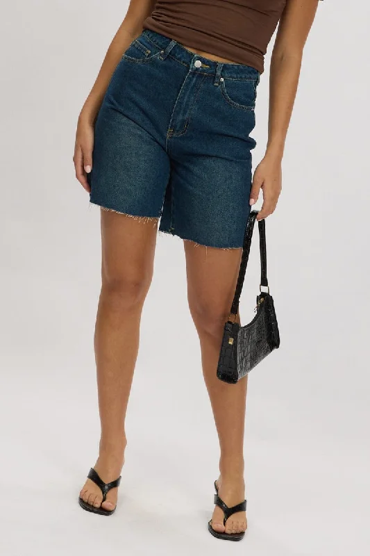 Denim Jorts High Rise