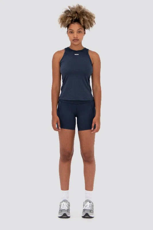 Leather Look Women Shorts for an Edgy and Chic StyleEndurance 6" Biker Shorts- Smokey Blue Leather Look Women Shorts for an Edgy and Chic StyleEndurance 6" Biker Shorts- Smokey Blue
