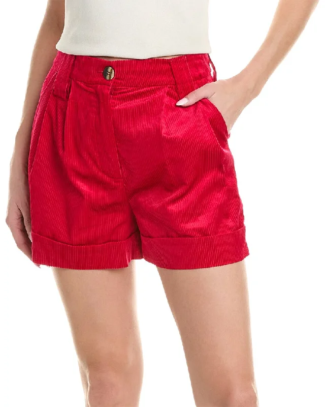 Printed Animal Print Women Shorts for a Wild and Stylish AppearanceGANNI Light Shiny Corduroy Short Printed Animal Print Women Shorts for a Wild and Stylish AppearanceGANNI Light Shiny Corduroy Short