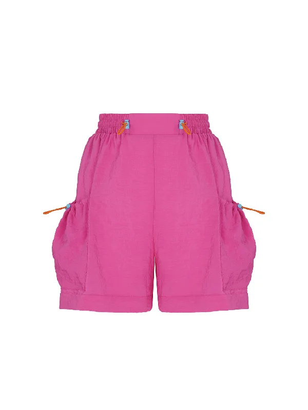 Belted Women Shorts to Enhance the WaistlineHigh-Waisted Mini Shorts