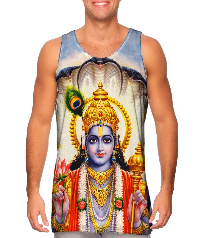 Women's Cropped Tank Tops with Vintage Band LogosIndia - "Lord Balarama"