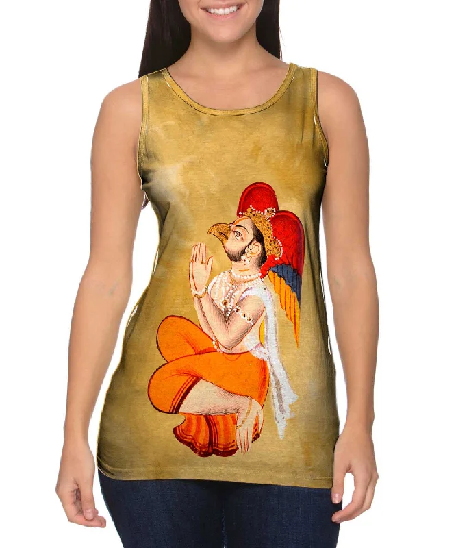 Mock Neck Women's Performance Tank Tops for CyclingIndia - "Maharan Jagat Singhii"