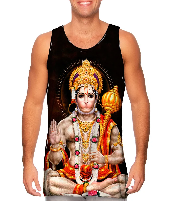 Women's Cropped Tank Tops with Vintage Band LogosIndia - "Vishnu God"