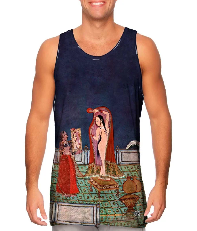 High - Neck Women's Silk Blend Tank Tops for a Luxurious FeelIndischer Maler von - "Ragmala-Serie" (1775) High - Neck Women's Silk Blend Tank Tops for a Luxurious FeelIndischer Maler von - "Ragmala-Serie" (1775)