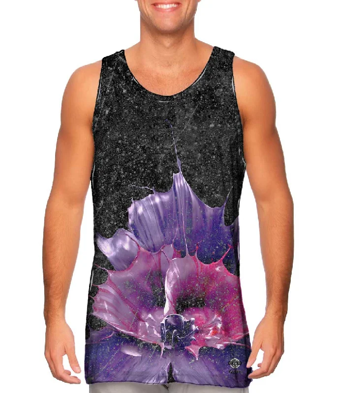 Square Neck Women's Organic Cotton Tank Tops in Earth TonesInk Spalsh Purple Pink Textured Square Neck Women's Organic Cotton Tank Tops in Earth TonesInk Spalsh Purple Pink Textured