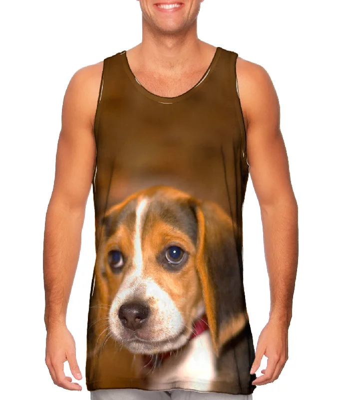 Scoop Neck Women's Linen Blend Tank Tops for SummerInnocent Beagle