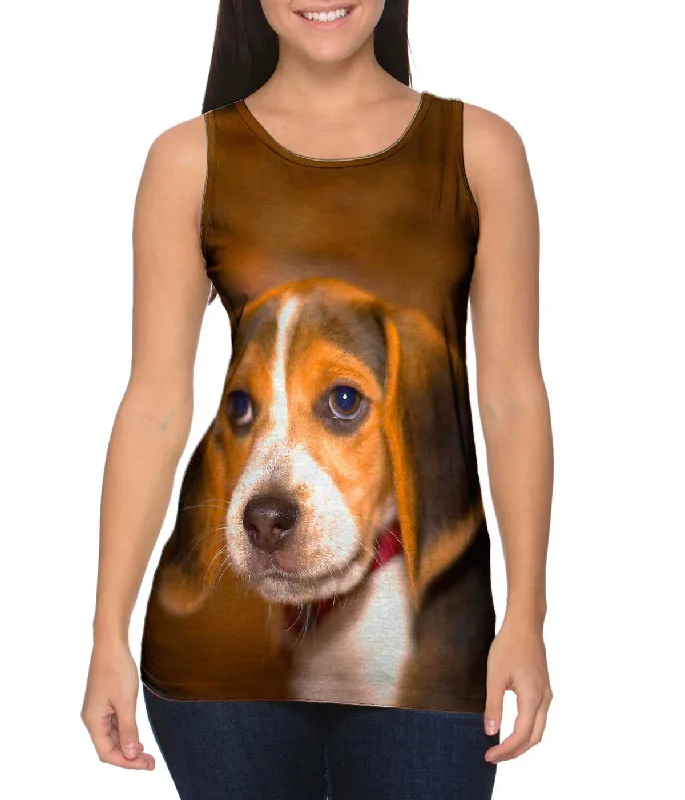 Women's Spaghetti Strap Tank Tops with Geometric PatternsInnocent Beagle