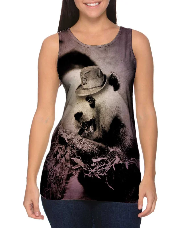 Plus Size Women's Ruffled Hem Tank Tops with Floral PrintsItalian Panda