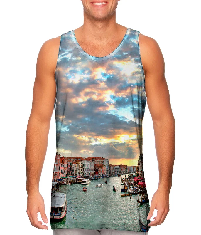 Halter Neck Women's Modal Blend Tank Tops for ComfortItalian Venice Canal