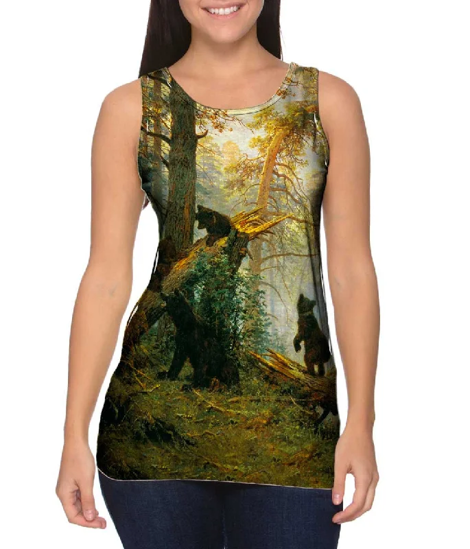 V - Neck Women's Moisture - Wicking Tank Tops for RunningIvan Shishkin - "Morning In A Pine Forest" (1889) V - Neck Women's Moisture - Wicking Tank Tops for RunningIvan Shishkin - "Morning In A Pine Forest" (1889)