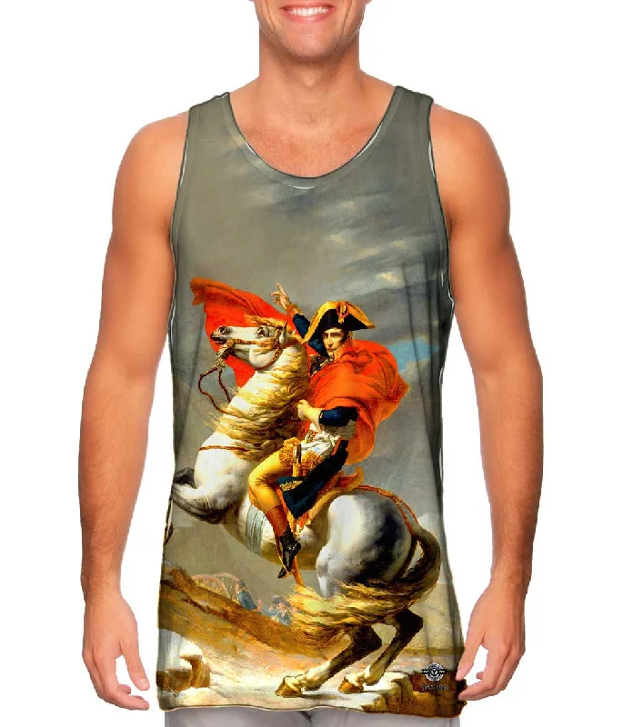 Women's Spaghetti Strap Tank Tops with Geometric PatternsJacques-Louis David - "Bonaparte franchissant le Grand-Saint-Bernard" (1801) Women's Spaghetti Strap Tank Tops with Geometric PatternsJacques-Louis David - "Bonaparte franchissant le Grand-Saint-Bernard" (1801)