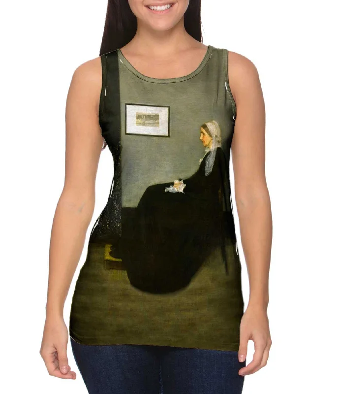 Plus Size Women's Side - Slit Tank Tops in Metallic ShadesJames Abbott Whistler - "Whistlers Mother" (1871) Plus Size Women's Side - Slit Tank Tops in Metallic ShadesJames Abbott Whistler - "Whistlers Mother" (1871)