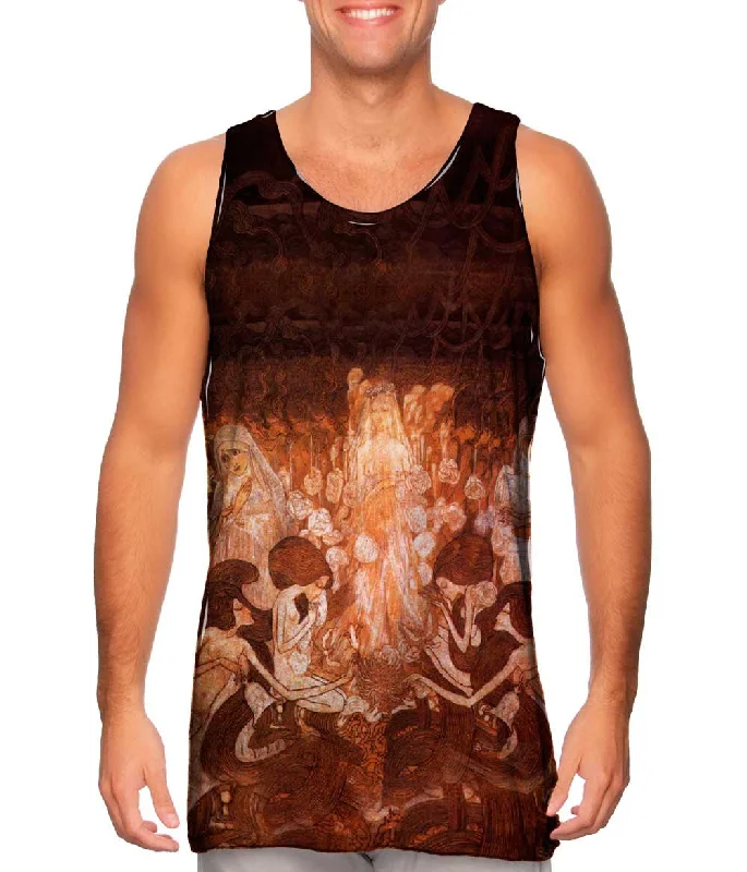 Women's Sleeveless Ribbed Tank Tops for a Trendy LookJan Toorop - "The Three Brides" (1893) Women's Sleeveless Ribbed Tank Tops for a Trendy LookJan Toorop - "The Three Brides" (1893)