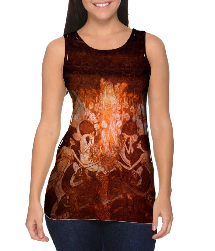 Plus Size Women's Criss - Cross Back Tank Tops in Neon ColorsJan Toorop - "The Three Brides" (1893) Plus Size Women's Criss - Cross Back Tank Tops in Neon ColorsJan Toorop - "The Three Brides" (1893)