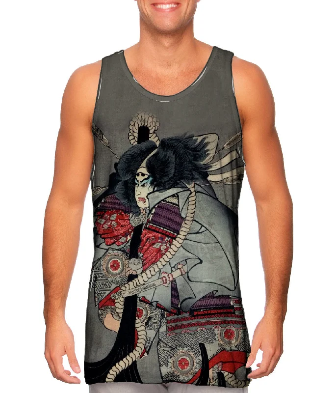 Plus Size Women's Glitter - Trimmed Tank Tops for Party NightsJapan - Ichiyusai Kuniyoshi -"Battle of Dannoura" (1845) Plus Size Women's Glitter - Trimmed Tank Tops for Party NightsJapan - Ichiyusai Kuniyoshi -"Battle of Dannoura" (1845)