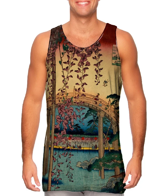 One - Shoulder Women's Rayon Blend Tank Tops for a Flowy LookJapan - "Kameido Tenjin Shrine" One - Shoulder Women's Rayon Blend Tank Tops for a Flowy LookJapan - "Kameido Tenjin Shrine"