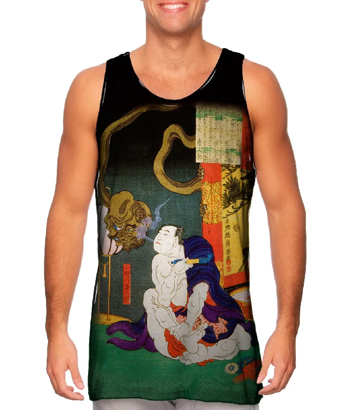 High - Neck Women's Silk Blend Tank Tops for a Luxurious FeelJapan - "Onyudo"