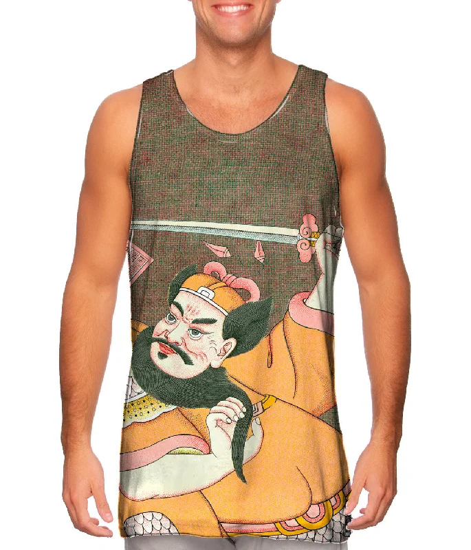Plus Size Women's Glitter - Trimmed Tank Tops for Party NightsJapan - "Pankwan The Decider Of Life" Plus Size Women's Glitter - Trimmed Tank Tops for Party NightsJapan - "Pankwan The Decider Of Life"
