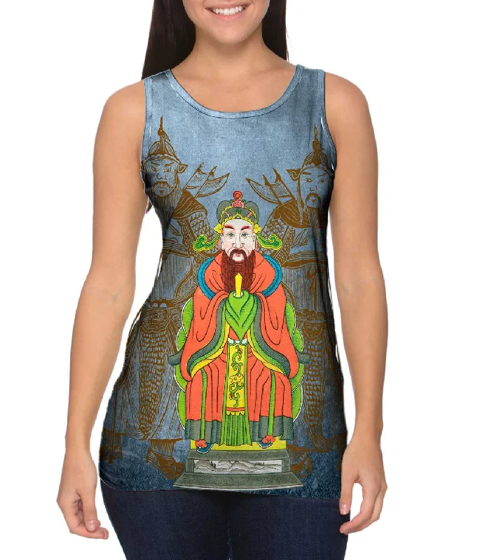 V - Neck Women's Moisture - Wicking Tank Tops for RunningJapan - "The Dragon King Of Southern Seas" V - Neck Women's Moisture - Wicking Tank Tops for RunningJapan - "The Dragon King Of Southern Seas"