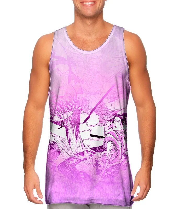 Mock Neck Women's Performance Tank Tops for CyclingJapan - "Tsuchigumo"