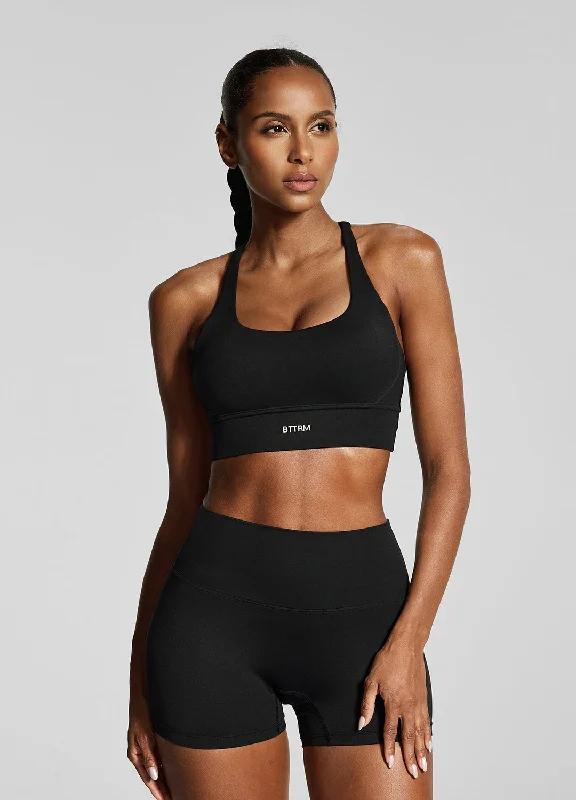 Stretchable Women Shorts for Maximum MobilityJet Black Micro Shorts