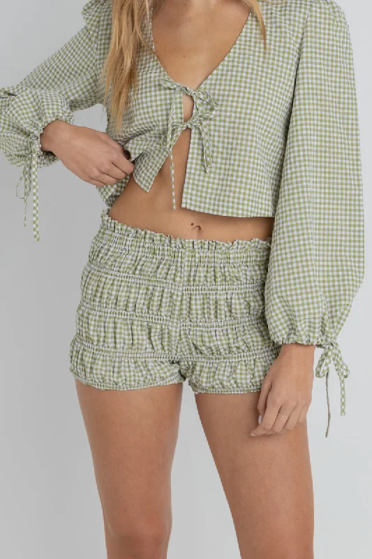 Stretchable Women Shorts for Maximum MobilityLana Bloomers Green