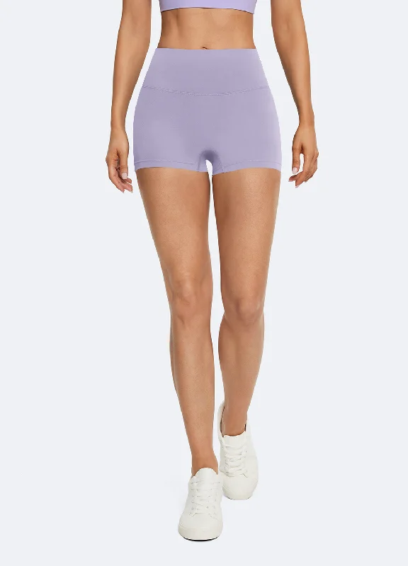 Denim Women Shorts with Distressed Details for a Casual VibeLavender Micro Shorts
