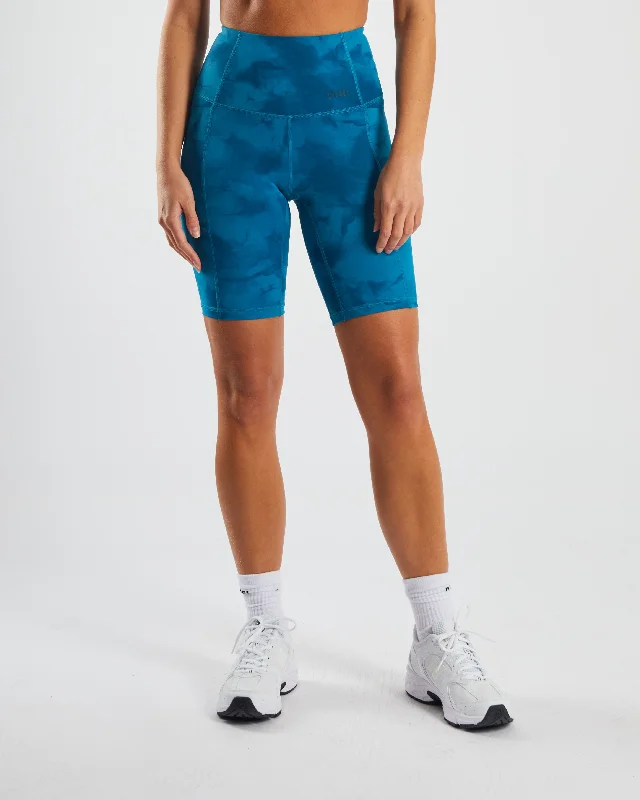 Printed Animal Print Women Shorts for a Wild and Stylish AppearanceEtta Short Teal Marble Printed Animal Print Women Shorts for a Wild and Stylish AppearanceEtta Short Teal Marble