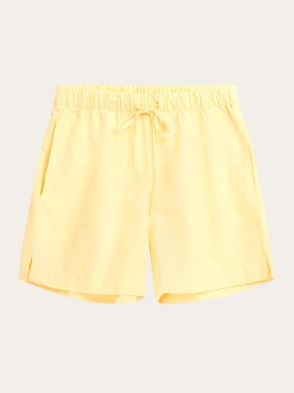 Embroidered Women Shorts with Intricate DesignsPOSEY wide mid-rise elastic waist pyjama shorts - GOTS/Vegan - Impala Embroidered Women Shorts with Intricate DesignsPOSEY wide mid-rise elastic waist pyjama shorts - GOTS/Vegan - Impala