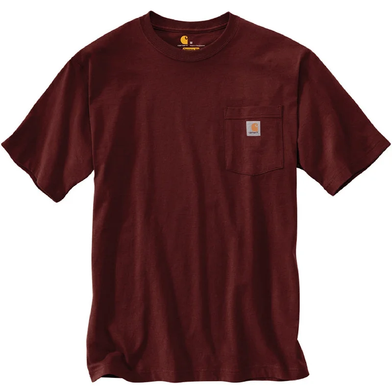 K87 - Loose Fit Heavyweight Pocket Tee, Port